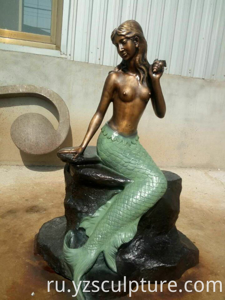 Bronze Mermaid Statue